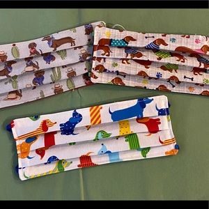 3-Pack Dachshund face masks! So cute!!!